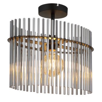 Gorley Plafonnier Luminaires Globo Lighting Noir, 1 lumière