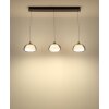 Avila Suspension Luminaires Globo Lighting LED Chrome, Noir, 1 lumière, Télécommandes