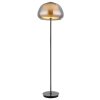 Avila Lampadaire Luminaires Globo Lighting LED Chrome, Noir, 1 lumière, Télécommandes