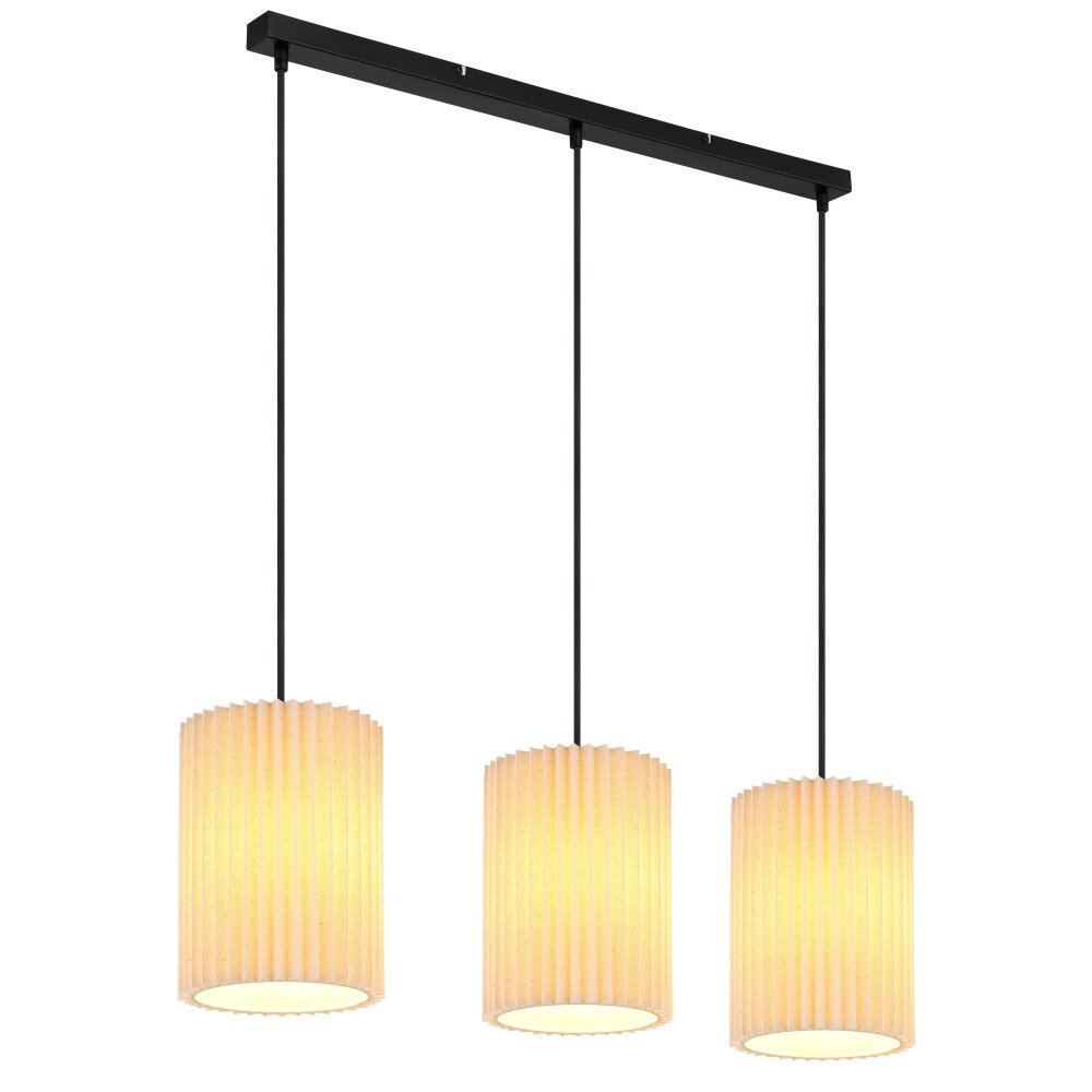 Page Suspension Luminaires Globo Lighting Noir, 3 lumières main product photo