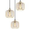 Alfred Suspension Luminaires Globo Lighting Sable, 3 lumières