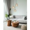Alfred Suspension Luminaires Globo Lighting Sable, 3 lumières
