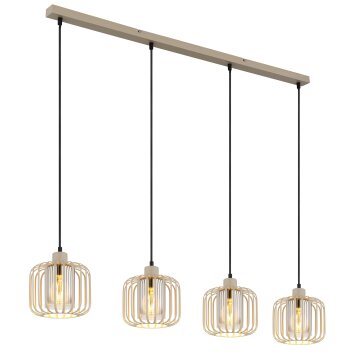 Alfred Suspension Luminaires Globo Lighting Sable, 4 lumières