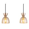 Massey Suspension Luminaires Globo Lighting Brun, 3 lumières