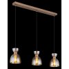Massey Suspension Luminaires Globo Lighting Brun, 3 lumières