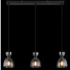 Massey Suspension Luminaires Globo Lighting Noir, 3 lumières