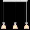 Massey Suspension Luminaires Globo Lighting Blanc, 3 lumières
