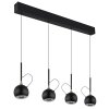 Donovan Suspension Luminaires Globo Lighting LED Chrome, Noir, 1 lumière