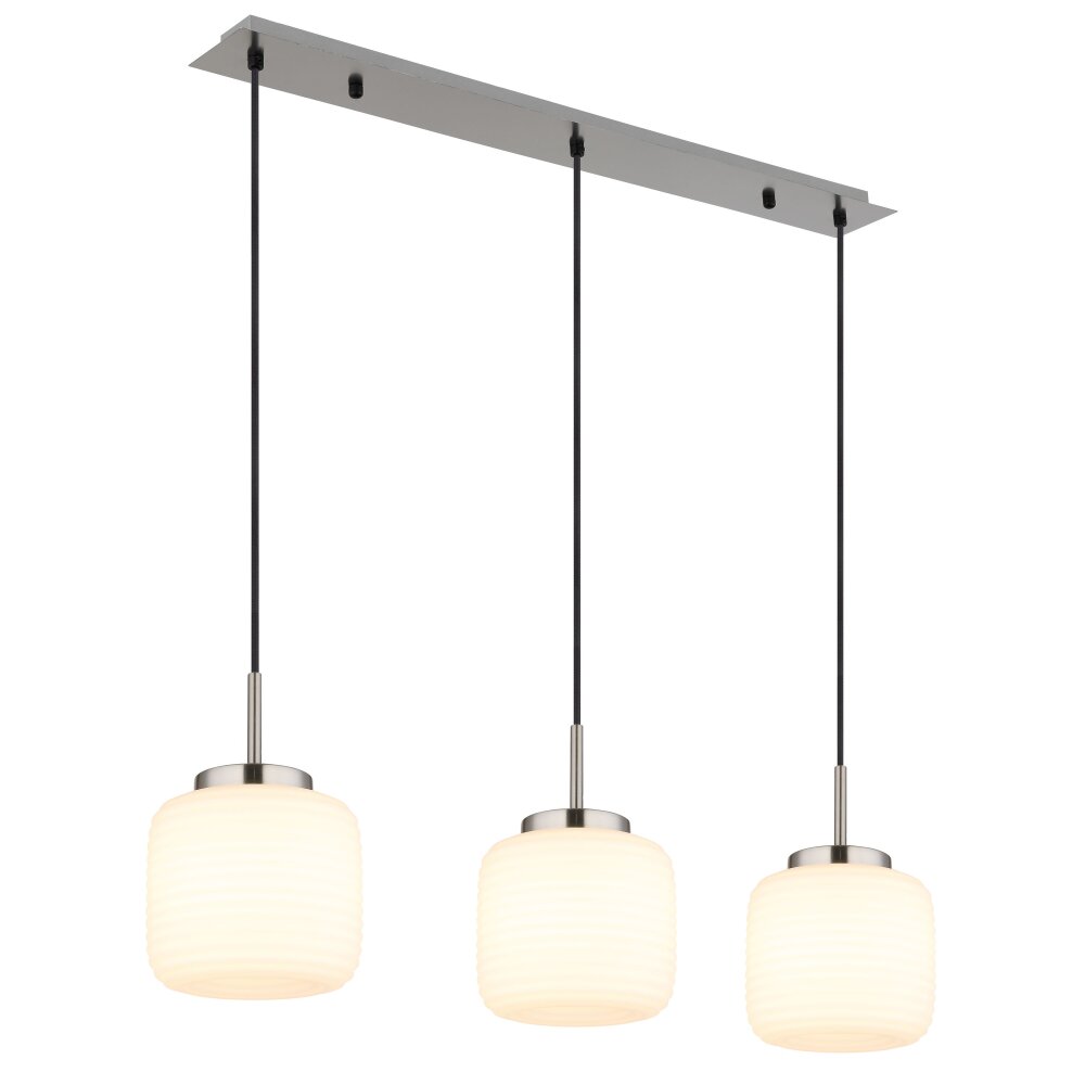 Kladora Suspension Luminaires Globo Lighting Nickel mat, 3 lumières main product photo