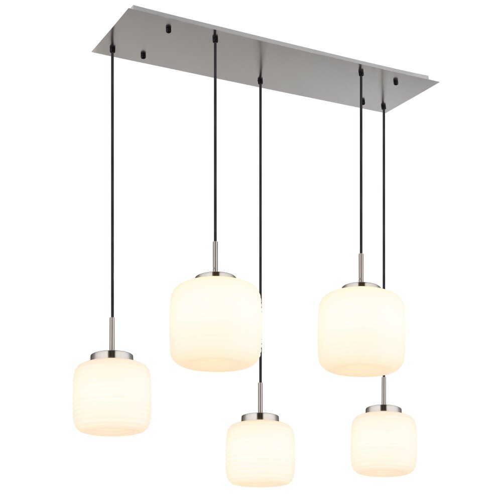 Kladora Suspension Luminaires Globo Lighting Nickel mat, 5 lumières main product photo