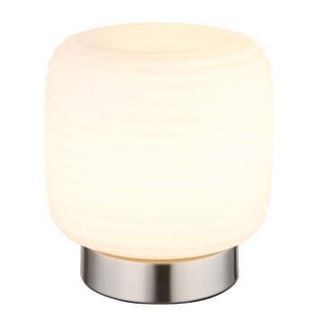 Kladora Lampe à poser Luminaires Globo Lighting Nickel mat, 1 lumière