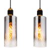 Osborne Suspension Luminaires Globo Lighting Brun, Noir, 3 lumières