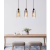 Osborne Suspension Luminaires Globo Lighting Brun, Noir, 3 lumières