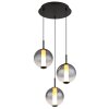Lacy Suspension Luminaires Globo Lighting LED Noir, 1 lumière