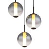 Lacy Suspension Luminaires Globo Lighting LED Noir, 1 lumière