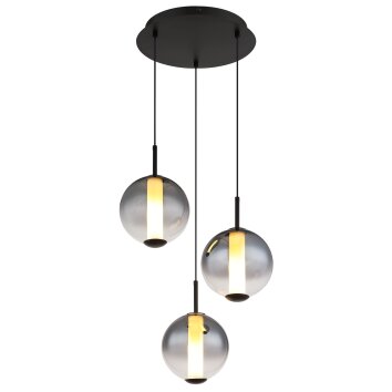 Lacy Suspension Luminaires Globo Lighting LED Noir, 1 lumière