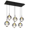 Lacy Suspension Luminaires Globo Lighting LED Noir, 1 lumière