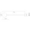 Lacy Suspension Luminaires Globo Lighting LED Noir, 1 lumière