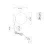 Lacy Lampe à poser Luminaires Globo Lighting LED Noir, 1 lumière