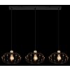 Greys Suspension Luminaires Globo Lighting Noir, 3 lumières