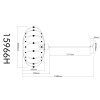Greys Suspension Luminaires Globo Lighting Noir, 1 lumière