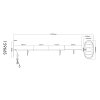 Greys Lampadaire Luminaires Globo Lighting Noir, 1 lumière