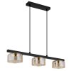 Higgins Suspension Luminaires Globo Lighting Or, Noir, 3 lumières