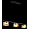 Higgins Suspension Luminaires Globo Lighting Or, Noir, 3 lumières