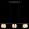 Higgins Suspension Luminaires Globo Lighting Or, Noir, 3 lumières