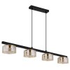 Higgins Suspension Luminaires Globo Lighting Or, Noir, 4 lumières