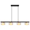 Higgins Suspension Luminaires Globo Lighting Or, Noir, 4 lumières