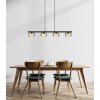 Higgins Suspension Luminaires Globo Lighting Noir, 4 lumières