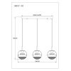 Severin Suspension Luminaires Globo Lighting LED Noir, 1 lumière