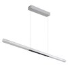 Cody Suspension Luminaires Globo Lighting LED Aluminium brossé, Blanc, 1 lumière