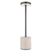 Polina Lampe à poser Luminaires Globo Lighting LED Chrome, Gris, Noir, 1 lumière
