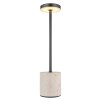 Polina Lampe à poser Luminaires Globo Lighting LED Chrome, Gris, Noir, 1 lumière