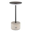Laurena Lampe à poser Luminaires Globo Lighting LED Chrome, Gris, Noir, 1 lumière
