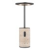 Travertin Lampe à poser Luminaires Globo Lighting LED Gris, 1 lumière