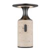 Travertin Lampe à poser Luminaires Globo Lighting LED Gris, 1 lumière
