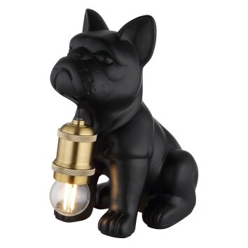 Dogo Lampe à poser Luminaires Globo Lighting Noir, 1 lumière