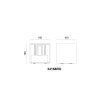 Veronika Luminaire extérieur Luminaires Globo Lighting LED Rouille, 2 lumières