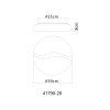 Leticia Plafonnier Luminaires Globo Lighting LED Blanc, 1 lumière