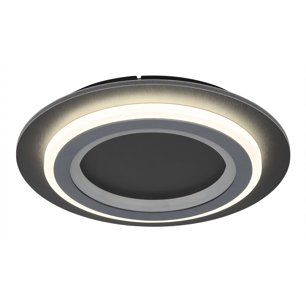 Jayden Plafonnier Luminaires Globo Lighting LED Noir, 1 lumière, Télécommandes, Changeur de couleurs main product photo