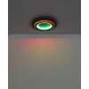 Jayden Plafonnier Luminaires Globo Lighting LED Noir, 1 lumière, Télécommandes, Changeur de couleurs