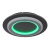 Jayden Plafonnier Luminaires Globo Lighting LED Noir, 1 lumière, Télécommandes, Changeur de couleurs