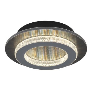 Jayden Plafonnier Luminaires Globo Lighting LED Anthracite, Noir, 1 lumière