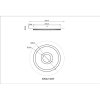 Jayden Plafonnier Luminaires Globo Lighting LED Blanc, 1 lumière, Télécommandes
