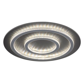 Jayden Plafonnier Luminaires Globo Lighting LED Anthracite, Noir, 1 lumière, Télécommandes