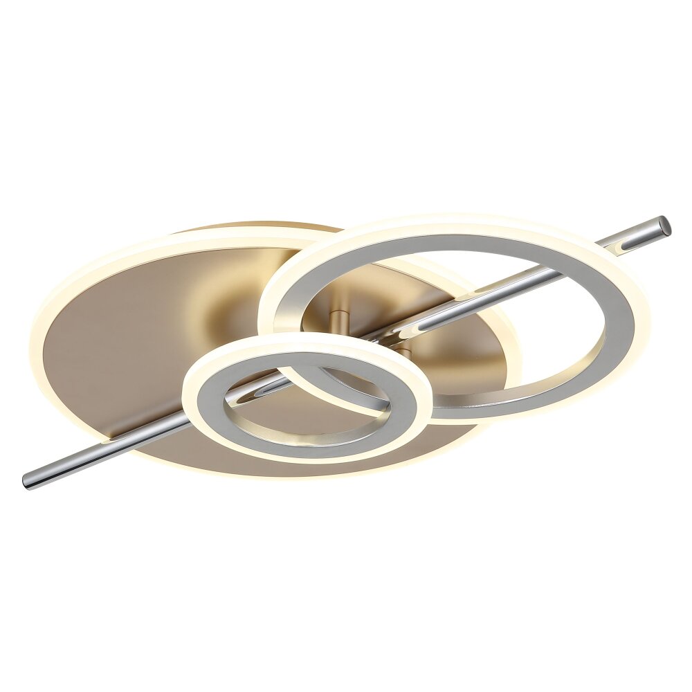 Norris Plafonnier Luminaires Globo Lighting LED Champagne, Chrome, 1 lumière main product photo
