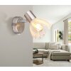 Zachery Plafonnier, Spot de plafond, Applique murale, Spot mural Luminaires Globo Lighting Nickel mat, 1 lumière